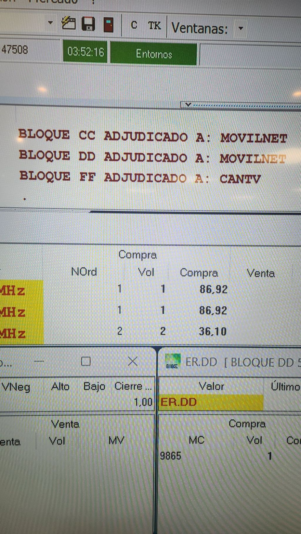 Cantv se adjudica el espectro en la banda 2500MHz por $36,10&nbsp;millones