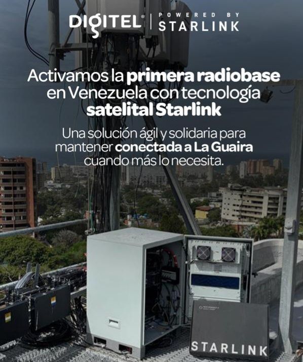 Digitel activa primera radiobase satelital para cubrir zonas sin servicios en La Guaira