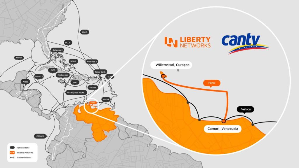 Liberty Networks y Cantv conectarán nuevo cable de 378 kilómetros desde Camurí, en La Guaira